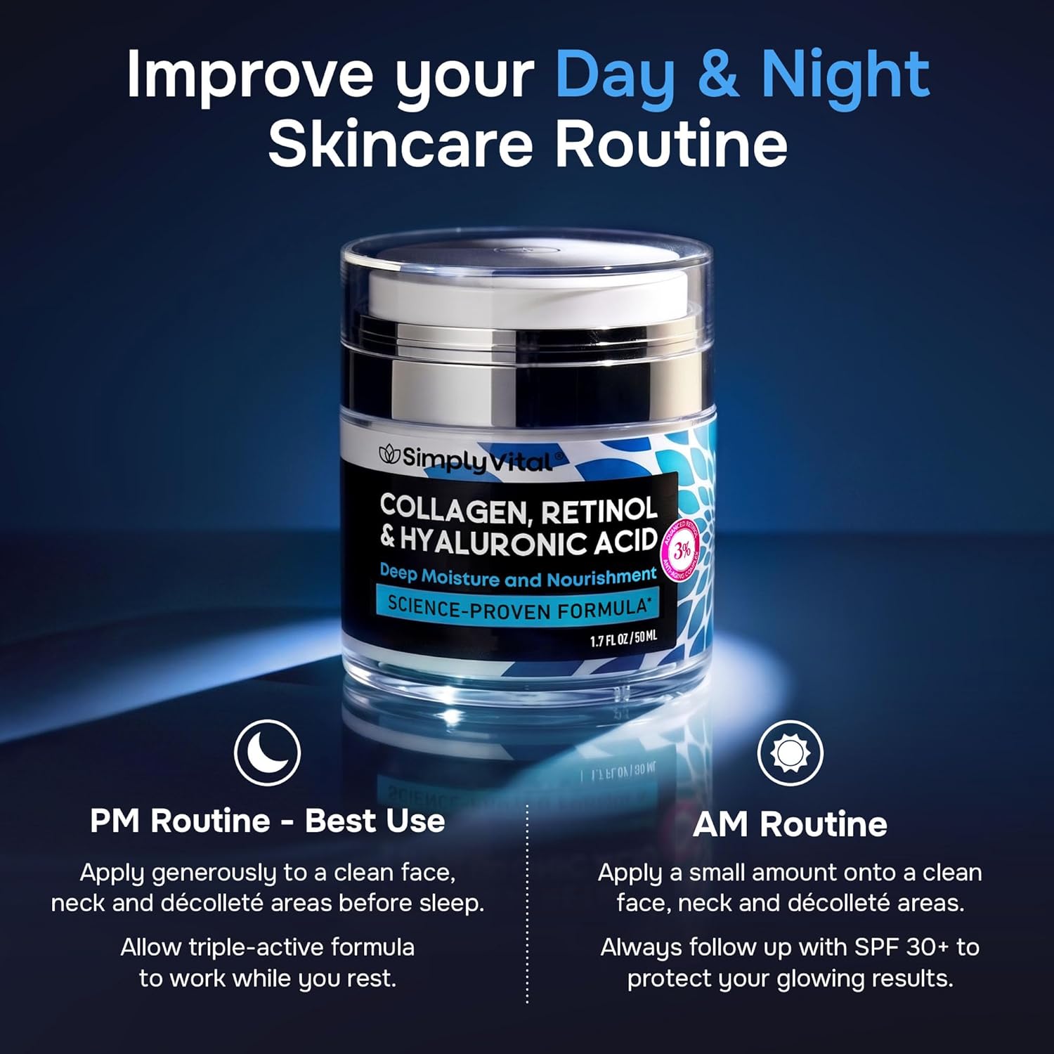 Hidratante facial antienvejecimiento con retinol - Imagen 3